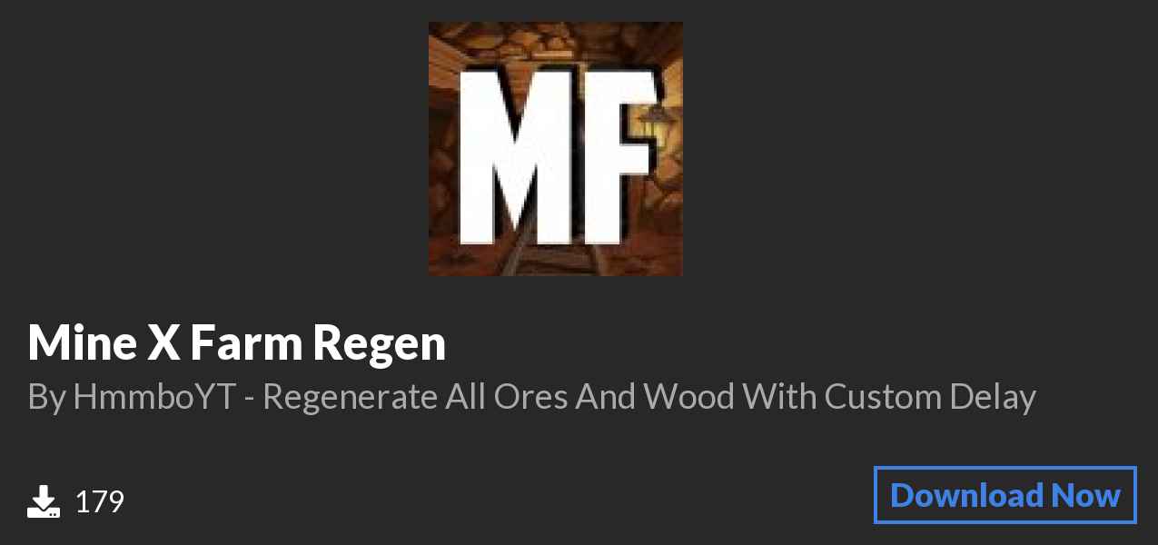 Download Mine X Farm Regen⛏️ on Polymart