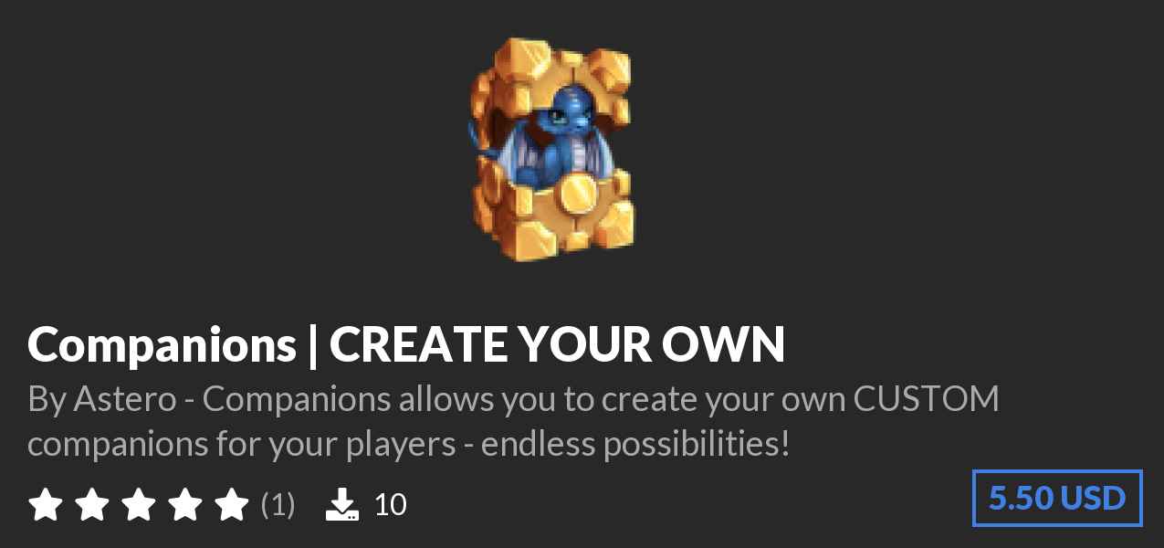 Download Companions | CREATE YOUR OWN on Polymart