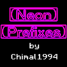 Neon prefixes for ranges icon