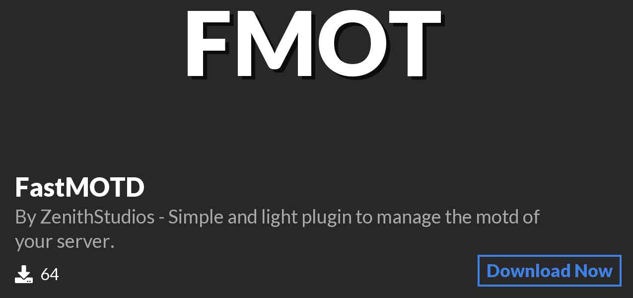 Download FastMOTD on Polymart