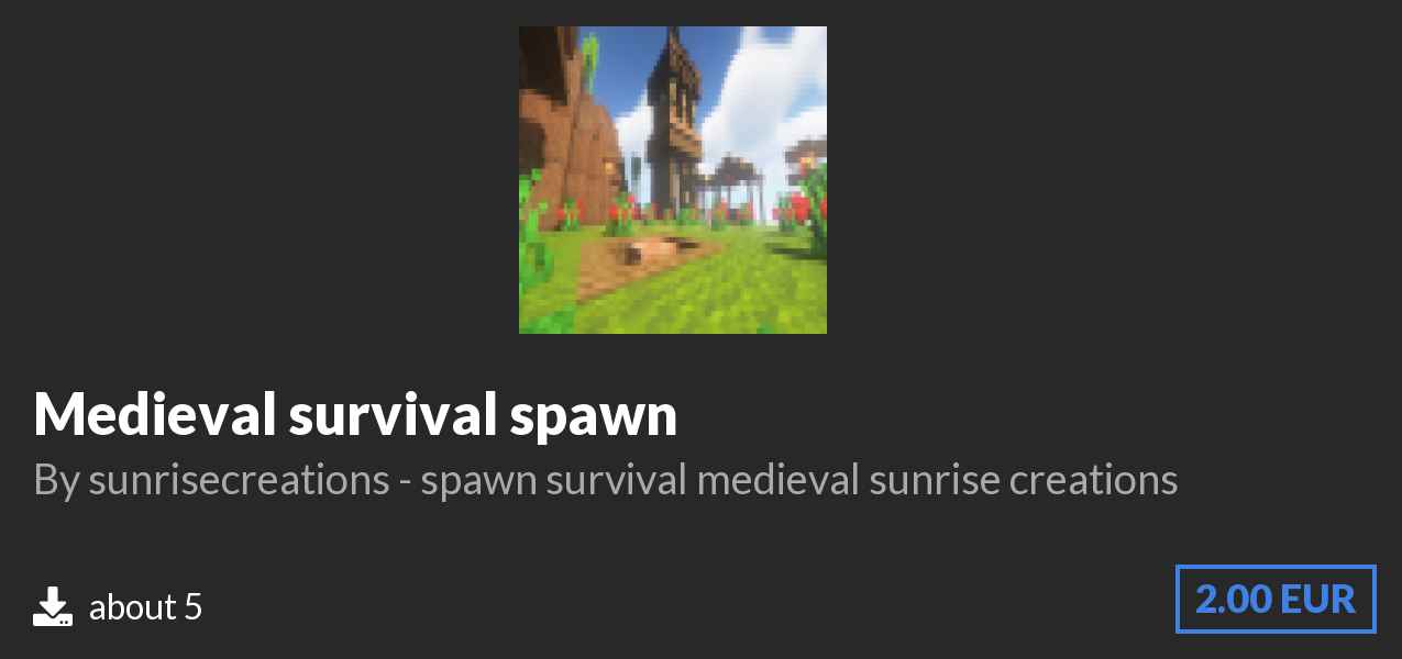 Download 🌿Medieval survival spawn🌿 on Polymart