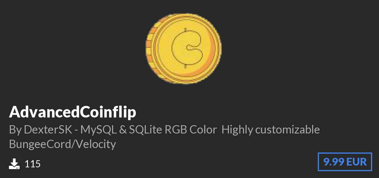 Download 【AdvancedCoinflip】 on Polymart