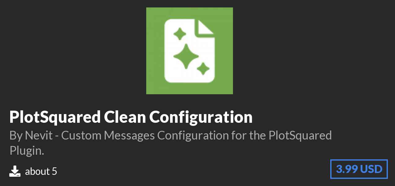 Download PlotSquared Clean Configuration on Polymart