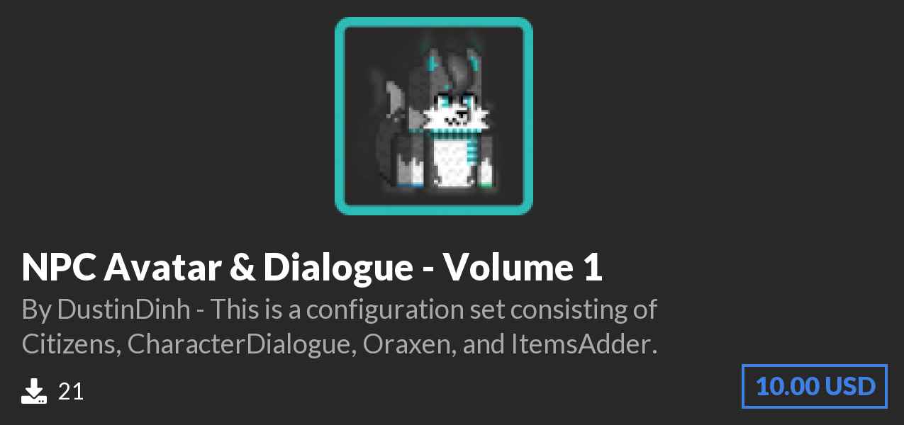 Download NPC Avatar & Dialogue - Volume 1 on Polymart