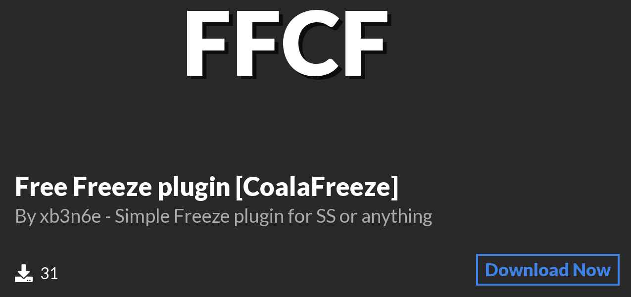 Download Free Freeze plugin [CoalaFreeze] on Polymart
