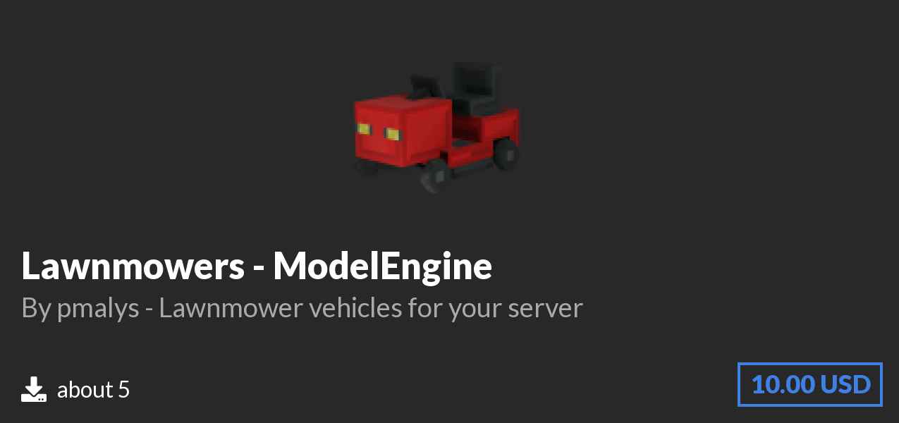 Download Lawnmowers - ModelEngine on Polymart