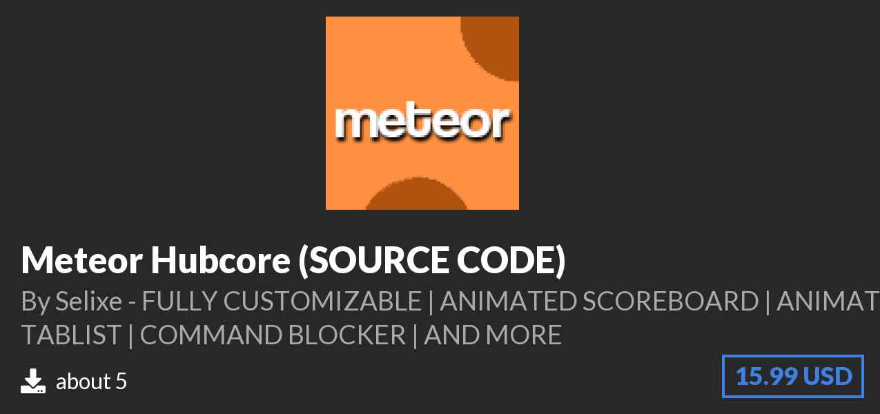 Download Meteor Hubcore (SOURCE CODE) on Polymart