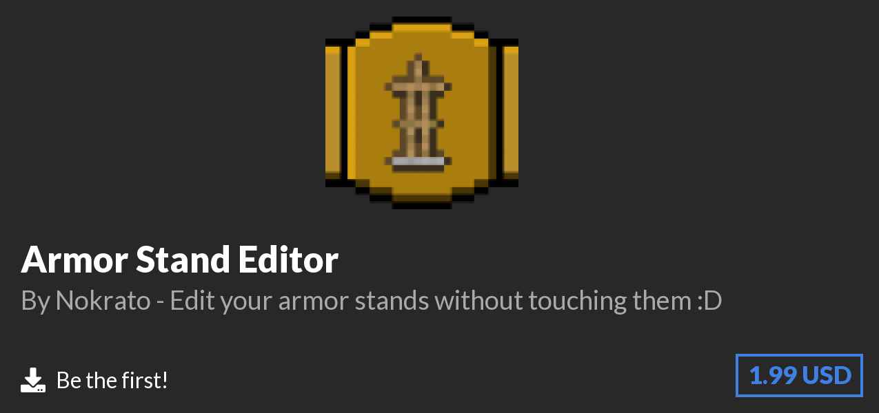 Download ✏️ Armor Stand Editor on Polymart