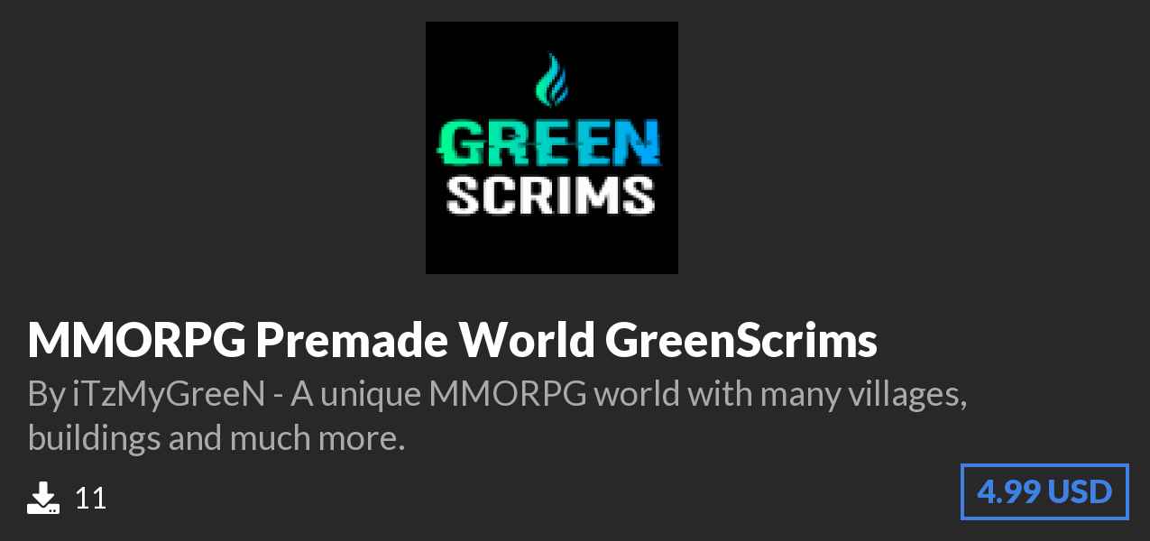 Download MMORPG Premade World GreenScrims on Polymart