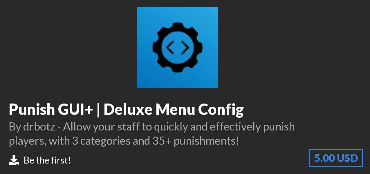 Download Punish GUI+ | Deluxe Menu Config on Polymart