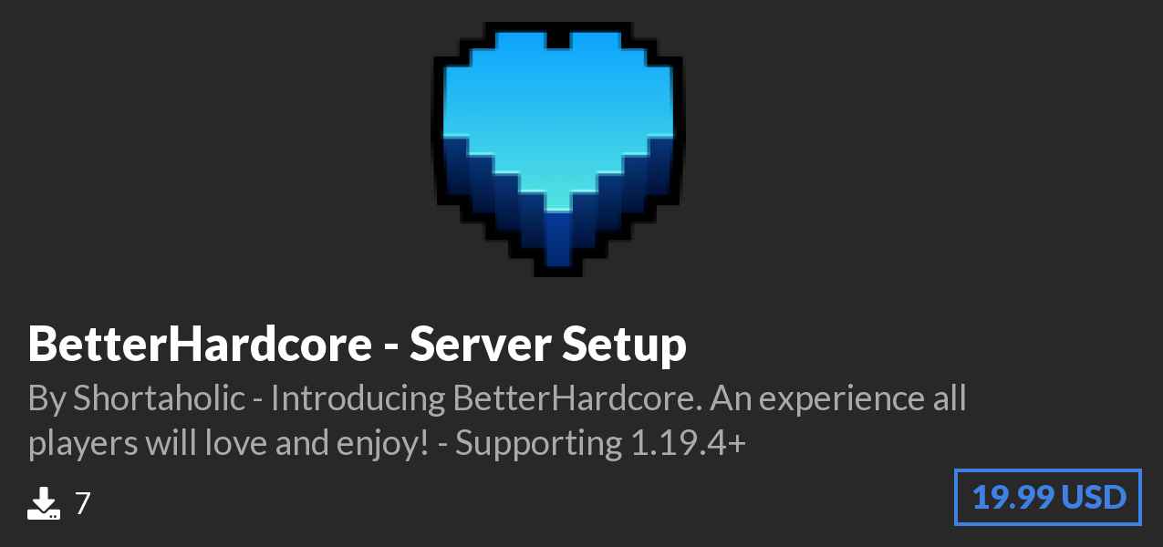 Download BetterHardcore - Server Setup on Polymart