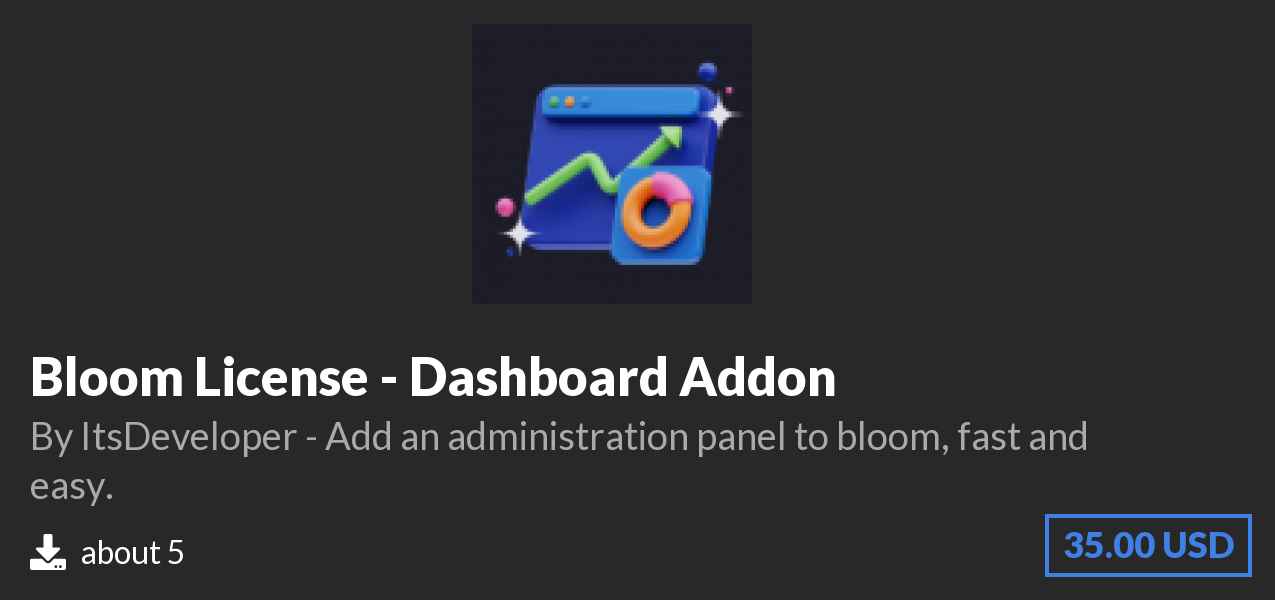 Download Bloom License - Dashboard Addon on Polymart