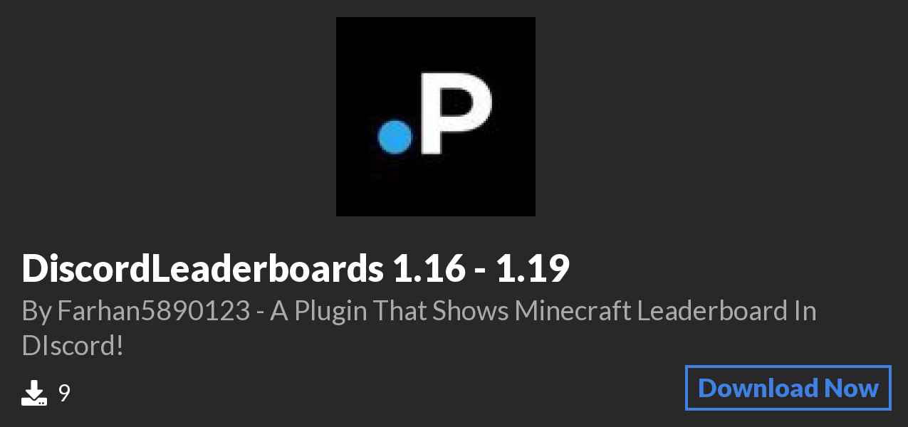 Download DiscordLeaderboards 1.16 - 1.19 on Polymart