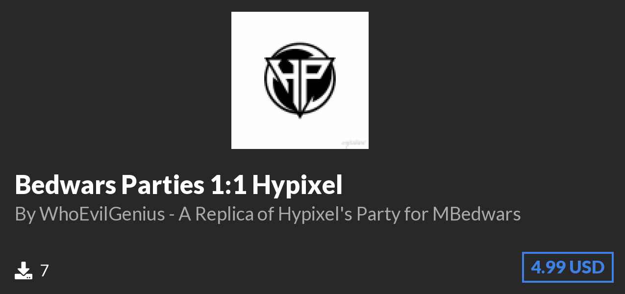 Download Bedwars Parties 1:1 Hypixel on Polymart