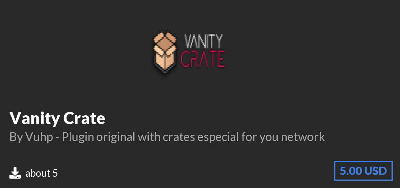 Download Vanity Crate on Polymart