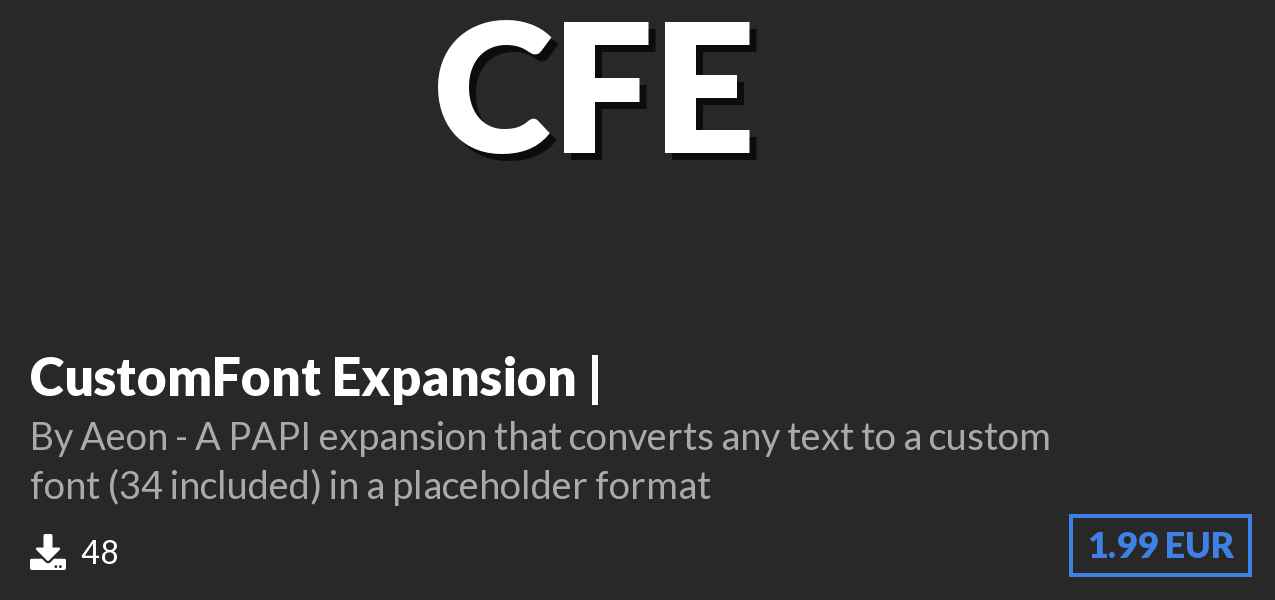 Download CustomFont Expansion | on Polymart