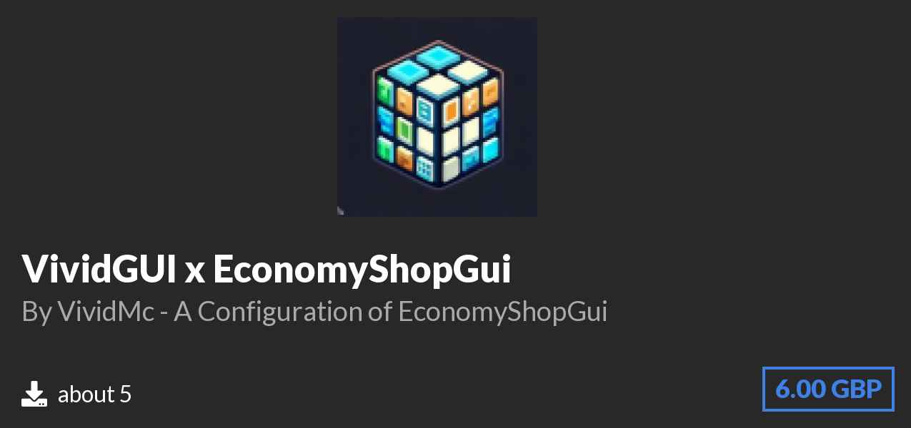 Download VividGUI x EconomyShopGui on Polymart