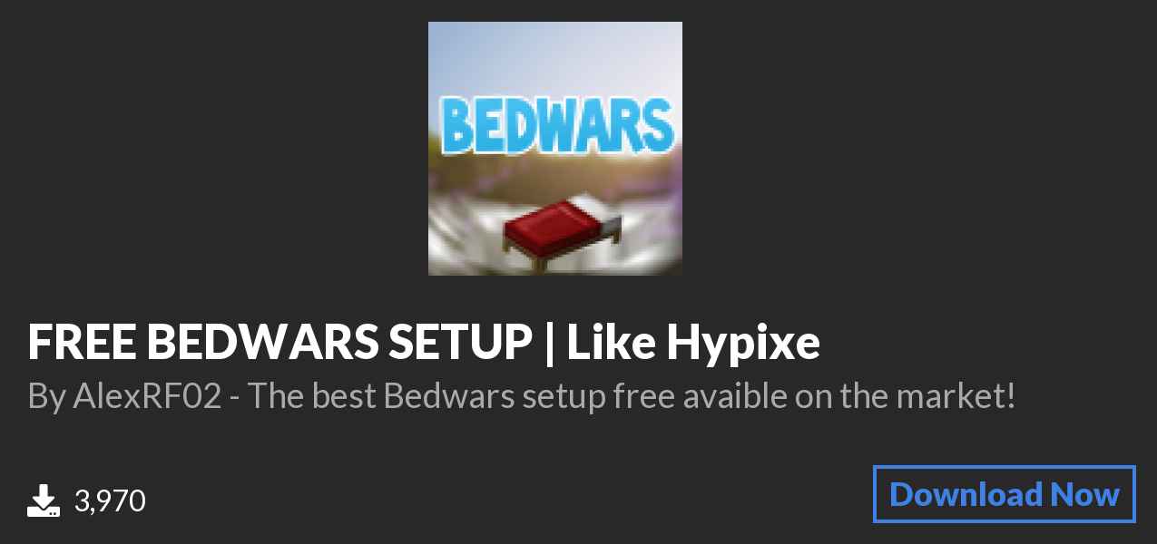 Download FREE BEDWARS SETUP | Like Hypixe on Polymart