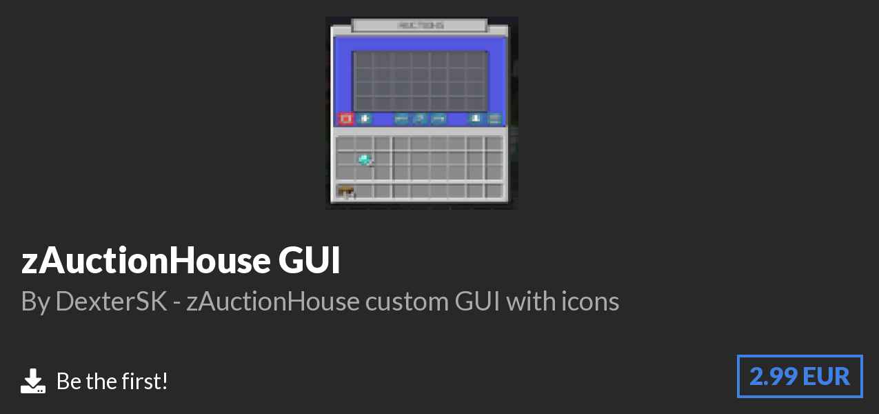 Download zAuctionHouse GUI on Polymart