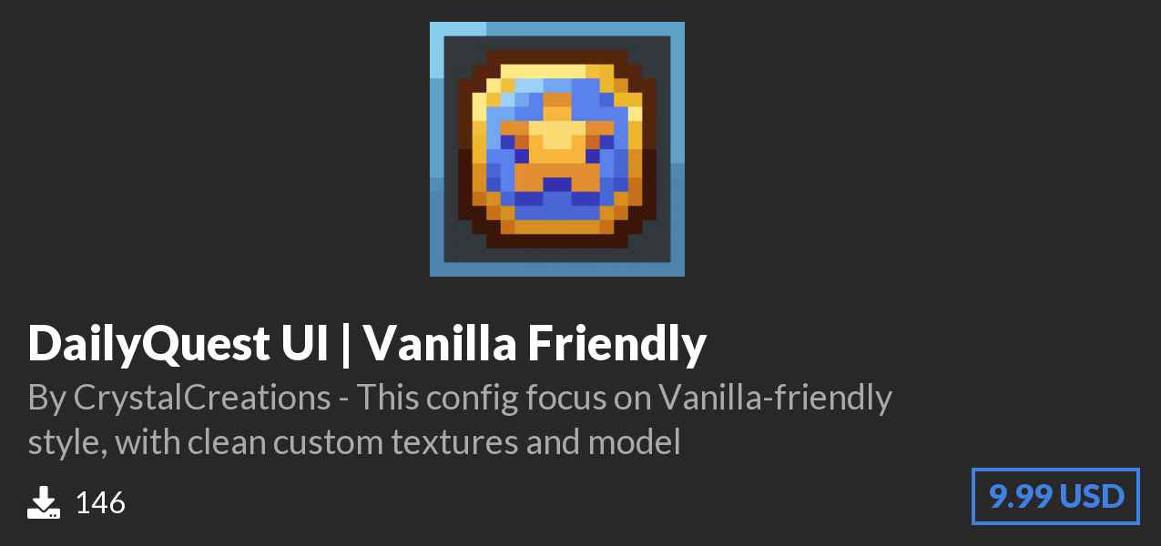 Download DailyQuest UI | Vanilla Friendly on Polymart