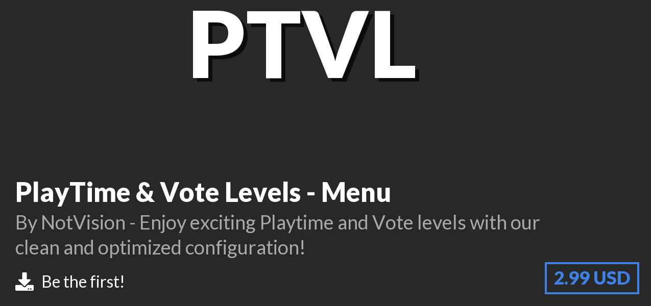 Download PlayTime & Vote Levels - Menu on Polymart