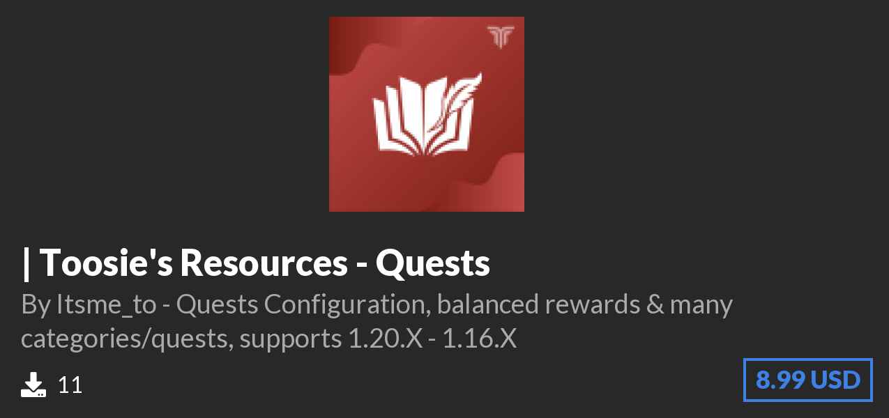 Download | Toosie's Resources - Quests on Polymart