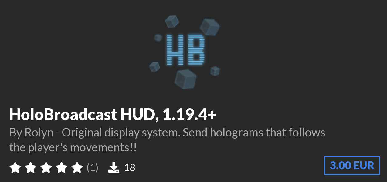 Download HoloBroadcast ✨HUD, 1.19.4+ on Polymart