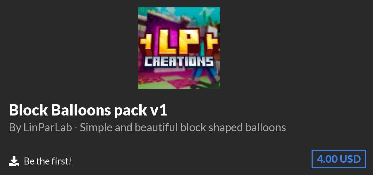 Download Block Balloons pack v1 on Polymart