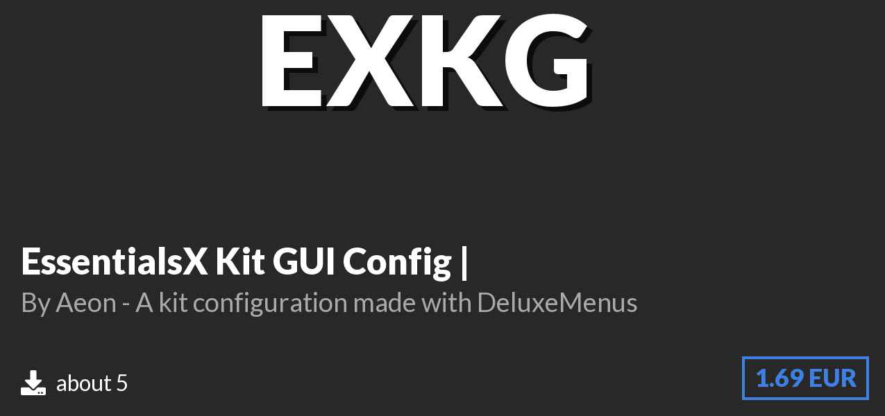 Download EssentialsX Kit GUI Config | on Polymart