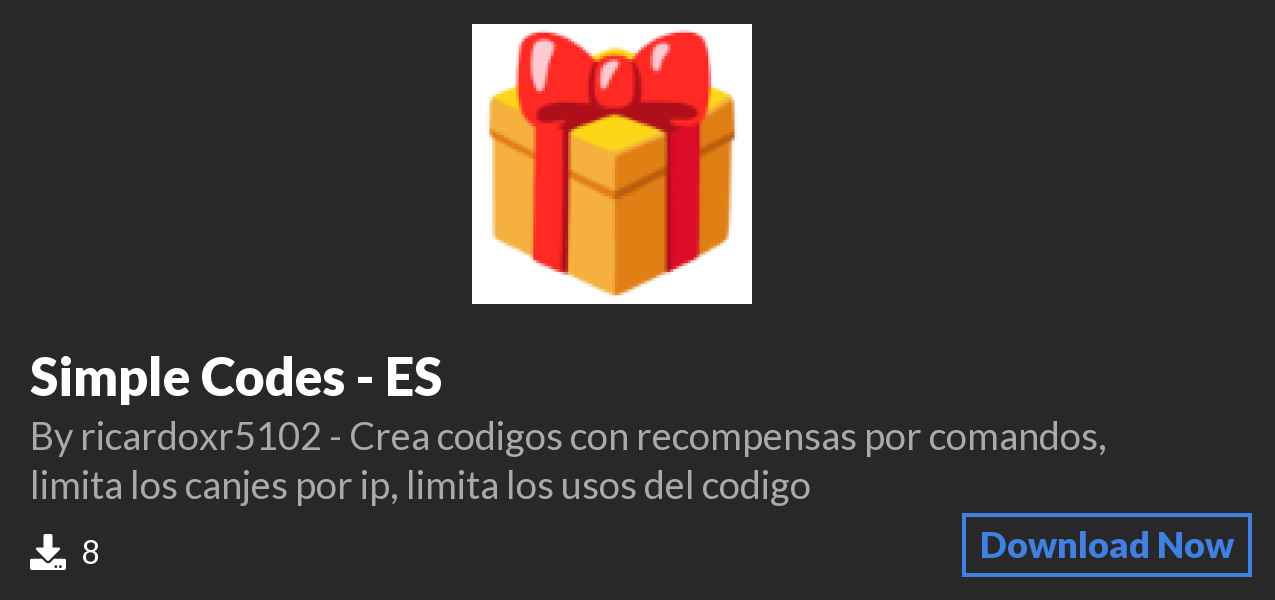 Download ⚡️Simple Codes - ES on Polymart