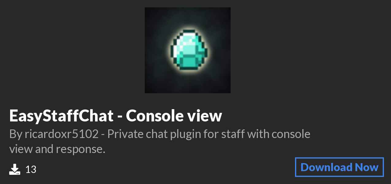 Download ⚡EasyStaffChat - Console view on Polymart