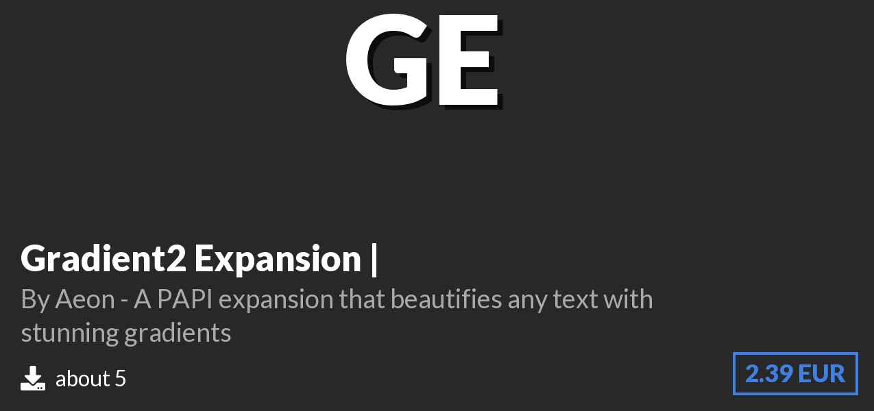 Download Gradient2 Expansion | on Polymart