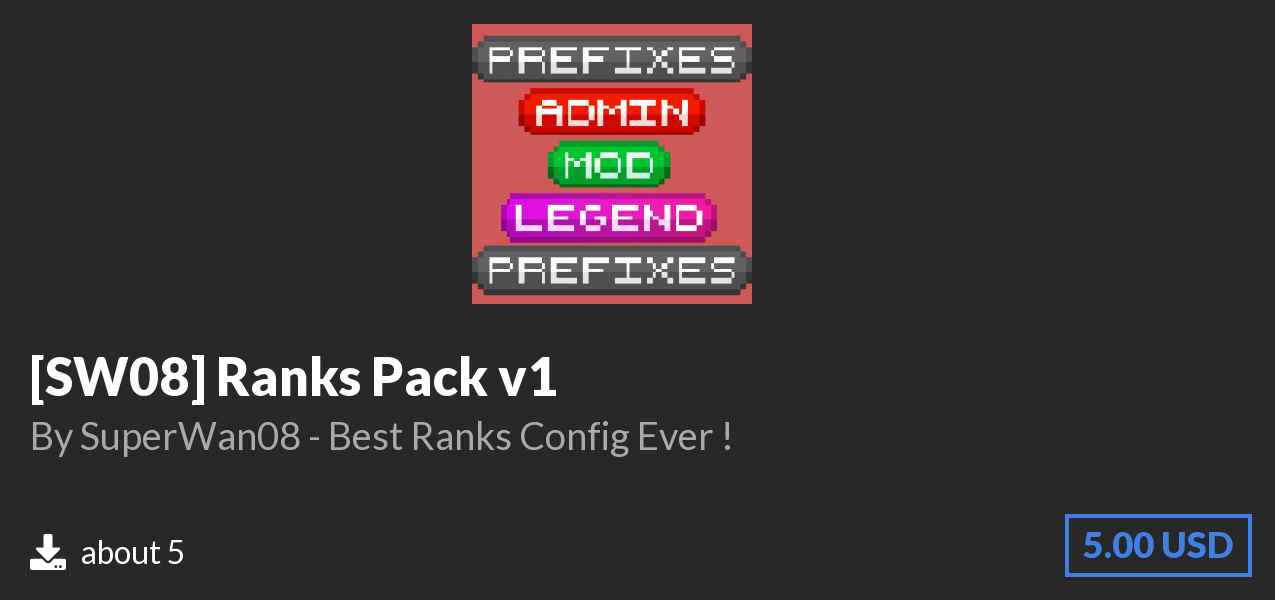 Download [SW08] Ranks Pack v1 on Polymart
