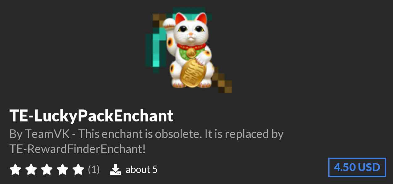 Download TE-LuckyPackEnchant on Polymart