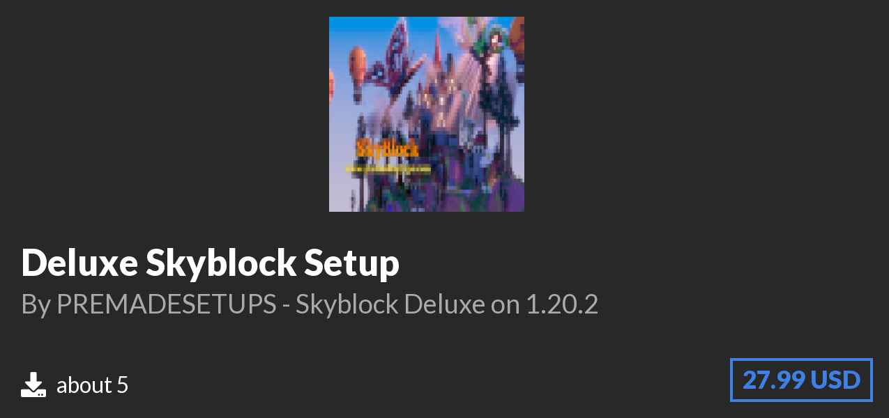 Download Deluxe Skyblock Setup on Polymart