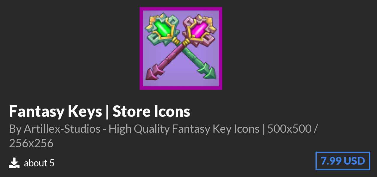 Download Fantasy Keys | Store Icons on Polymart