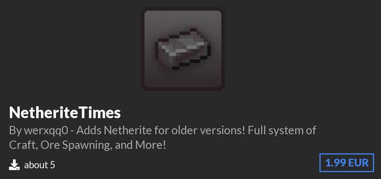 Download NetheriteTimes on Polymart