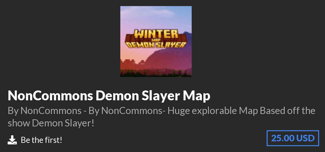 Download NonCommons Demon Slayer Map on Polymart