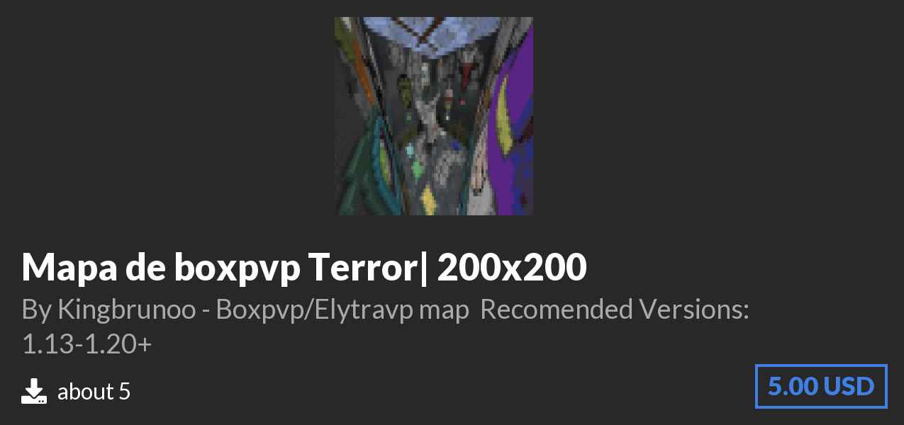 Download Mapa de boxpvp Terror| 200x200 on Polymart