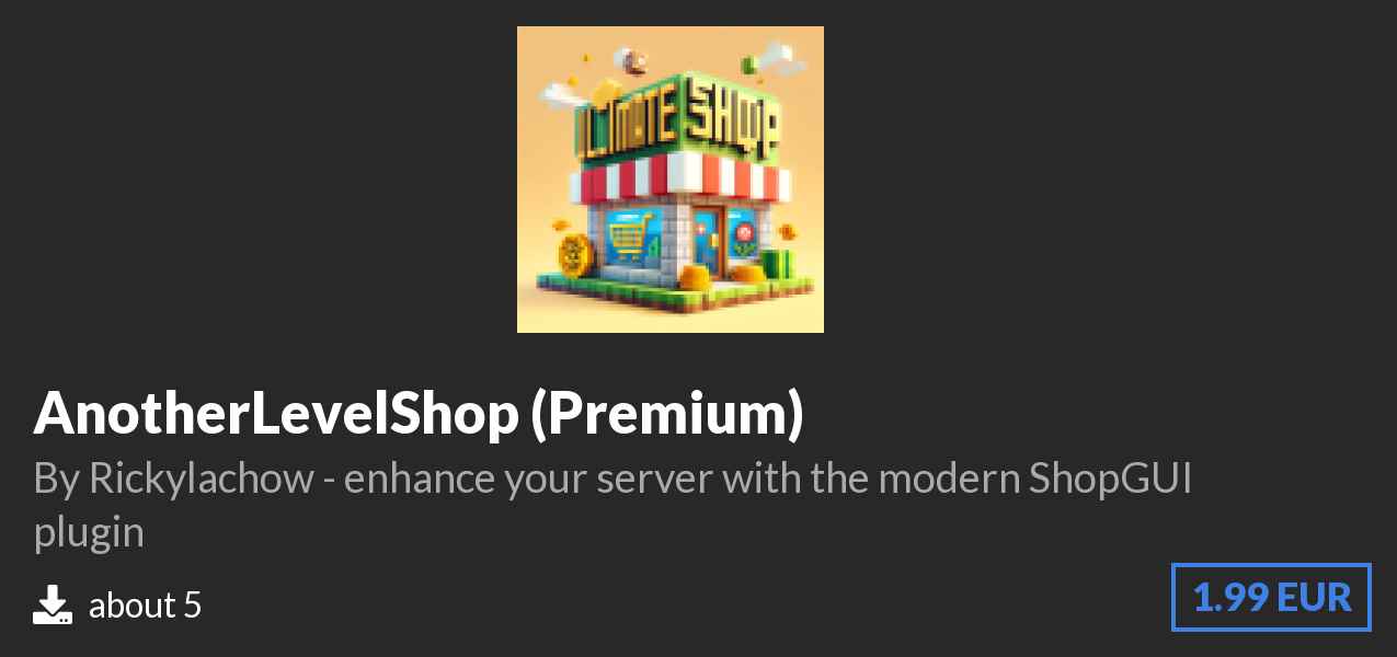 Download AnotherLevelShop (Premium) on Polymart