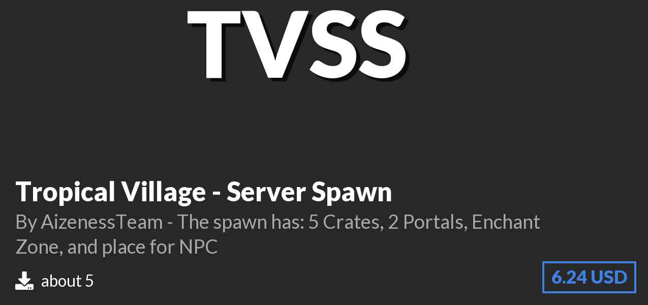 Download Tropical Village - Server Spawn on Polymart