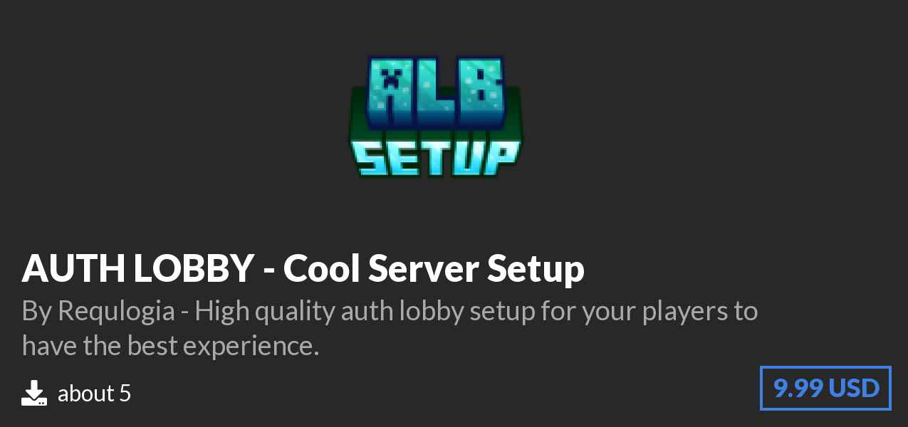 Download AUTH LOBBY - Cool Server Setup on Polymart