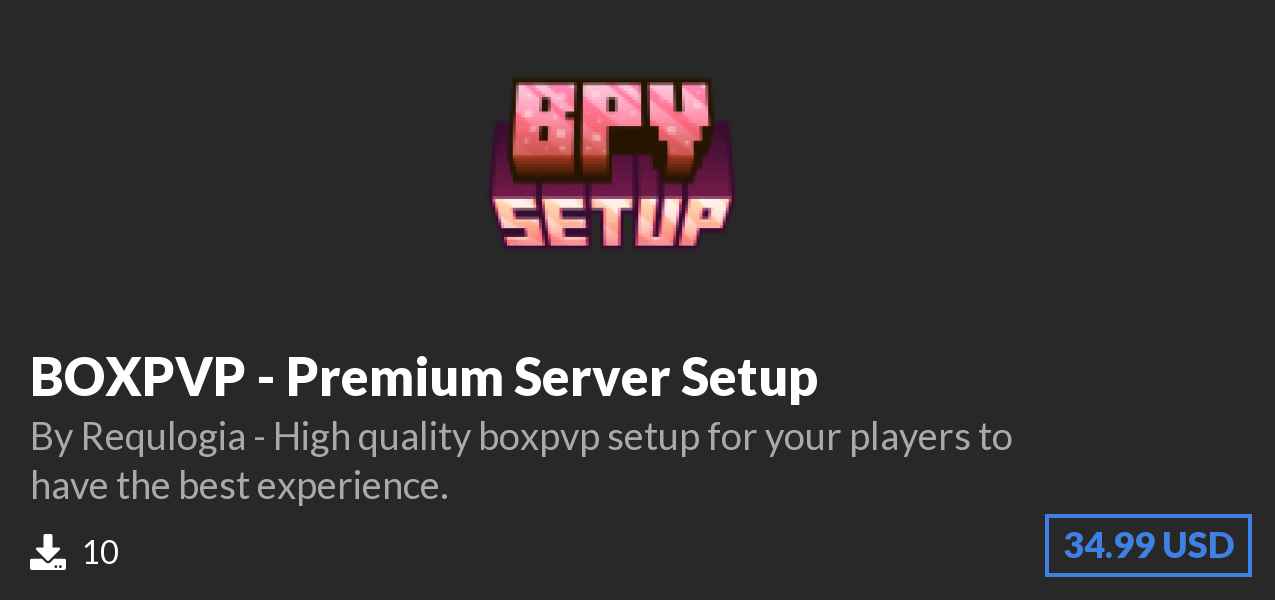 Download BOXPVP - Premium Server Setup on Polymart