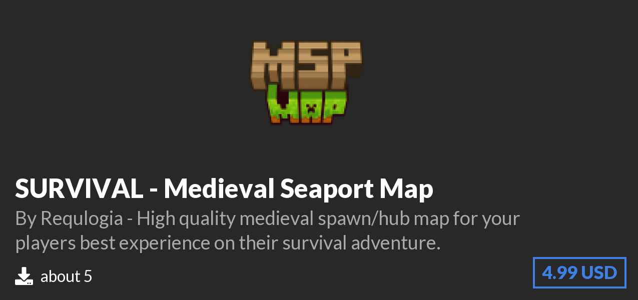 Download SURVIVAL - Medieval Seaport Map on Polymart