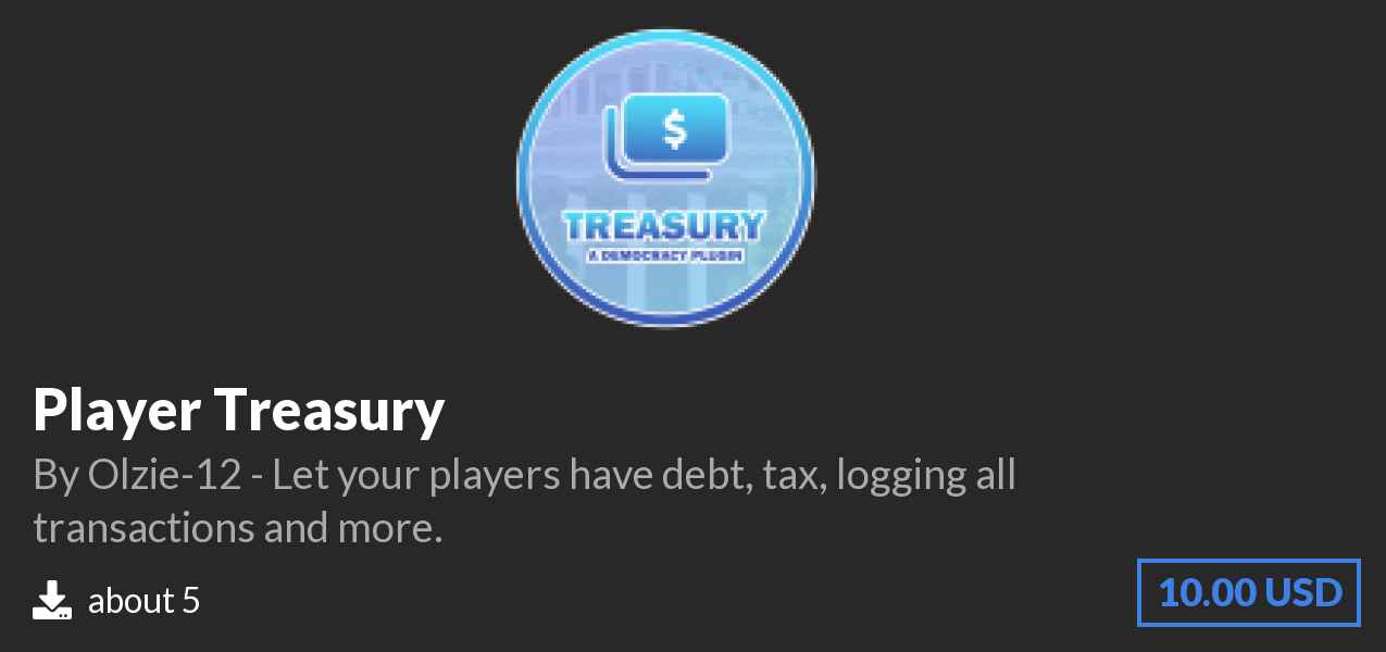 Download ⭐ Player Treasury ⭐ on Polymart