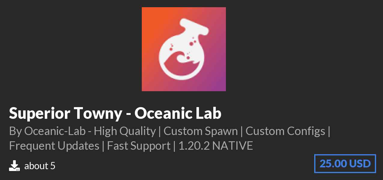Download Superior Towny - Oceanic Lab on Polymart