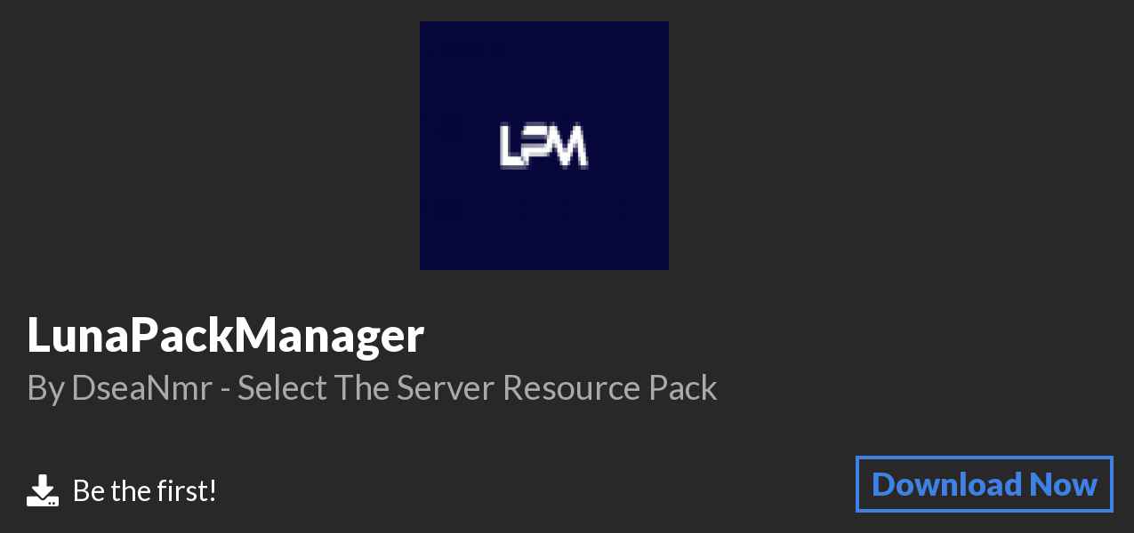 Download ⭐️ LunaPackManager ⭐️ on Polymart