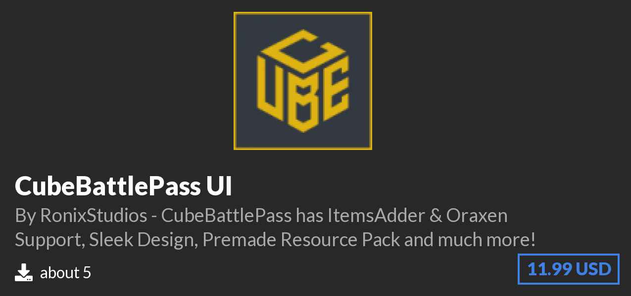 Download CubeBattlePass UI on Polymart