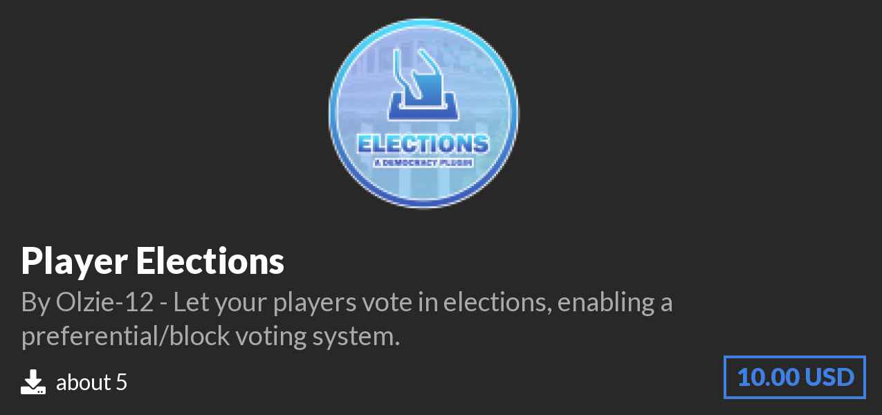 Download ⭐ Player Elections ⭐ on Polymart