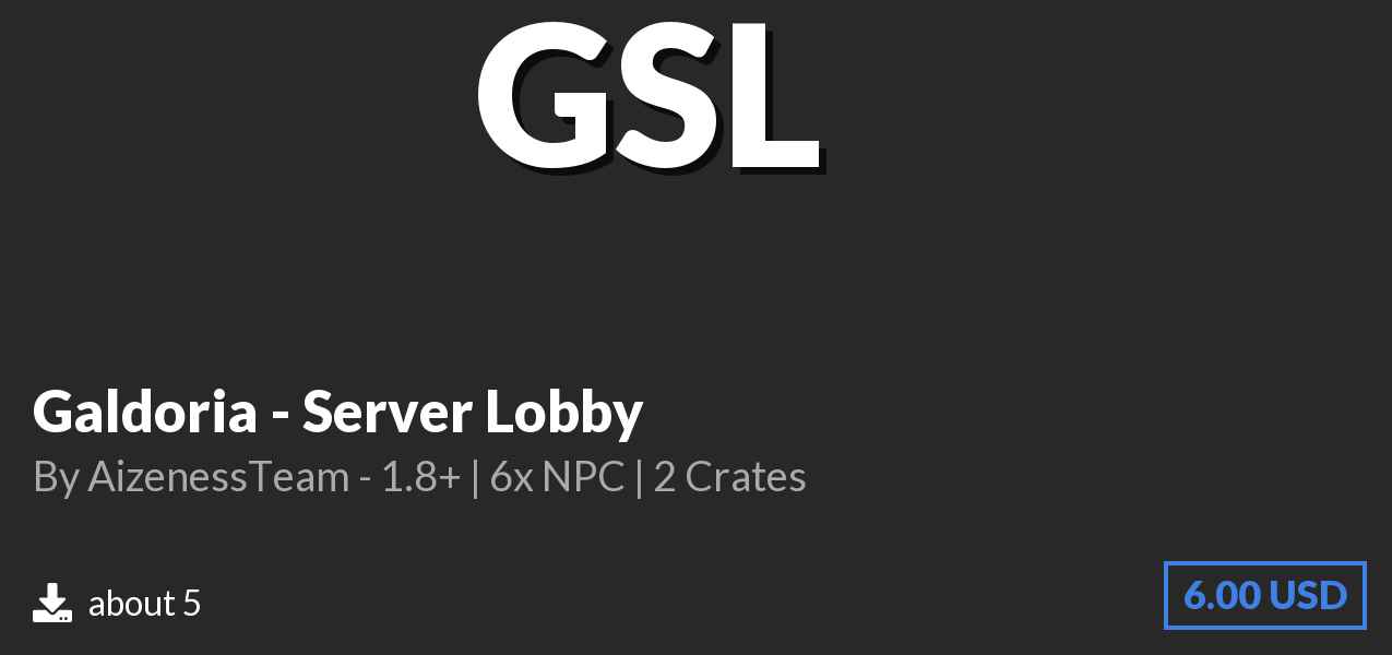 Download Galdoria - Server Lobby on Polymart